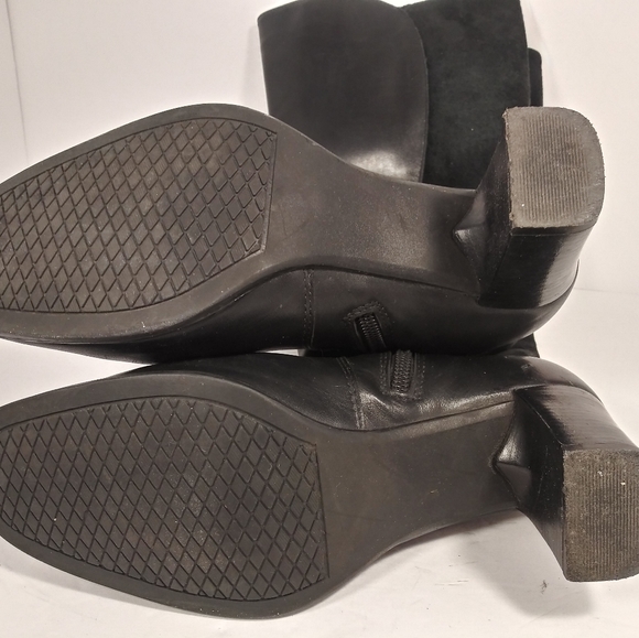 Blondo dress boots size 6 black leather/suade wate - Picture 4 of 8